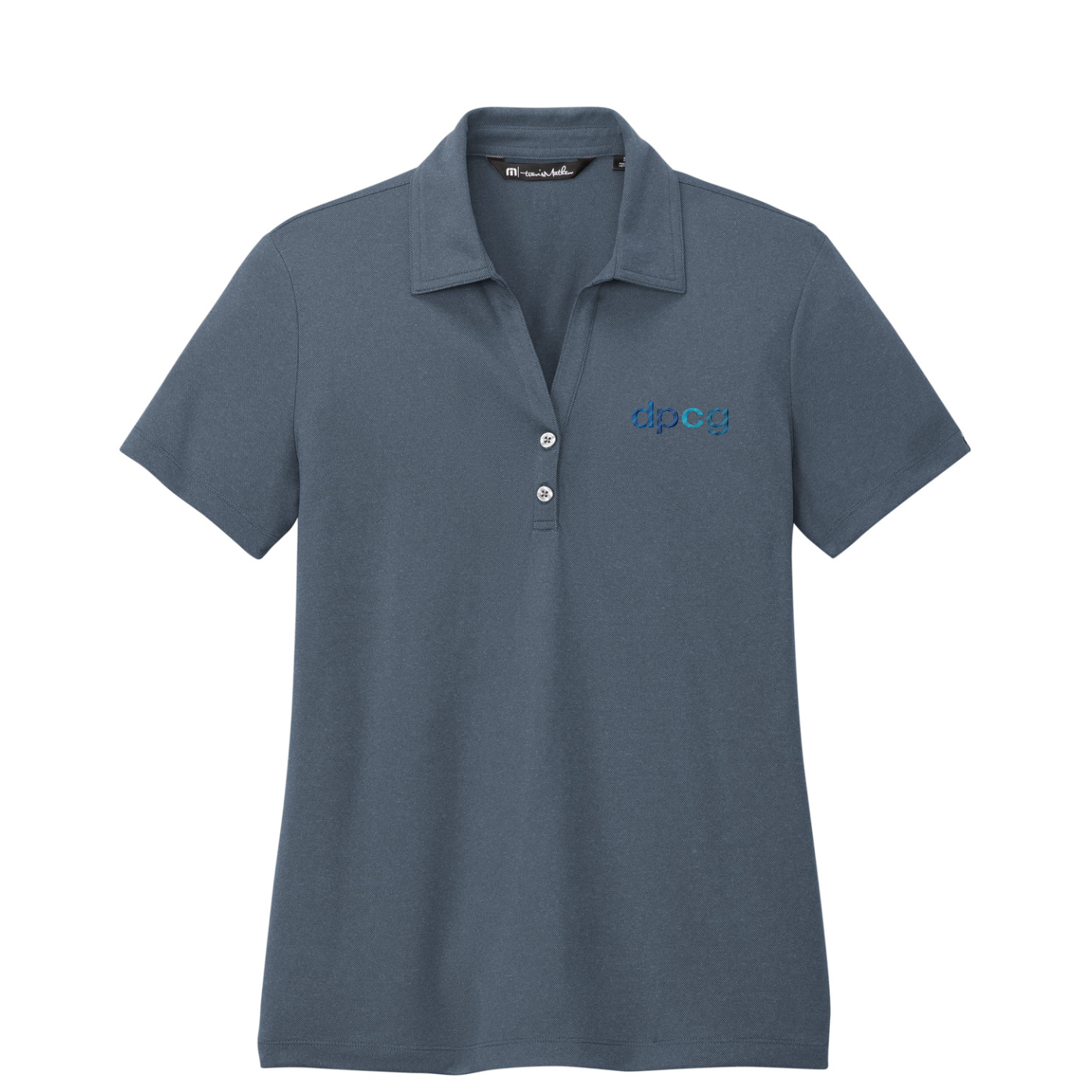 TravisMathew Women's Coto Performance Polo — Vintage Indigo/ Black