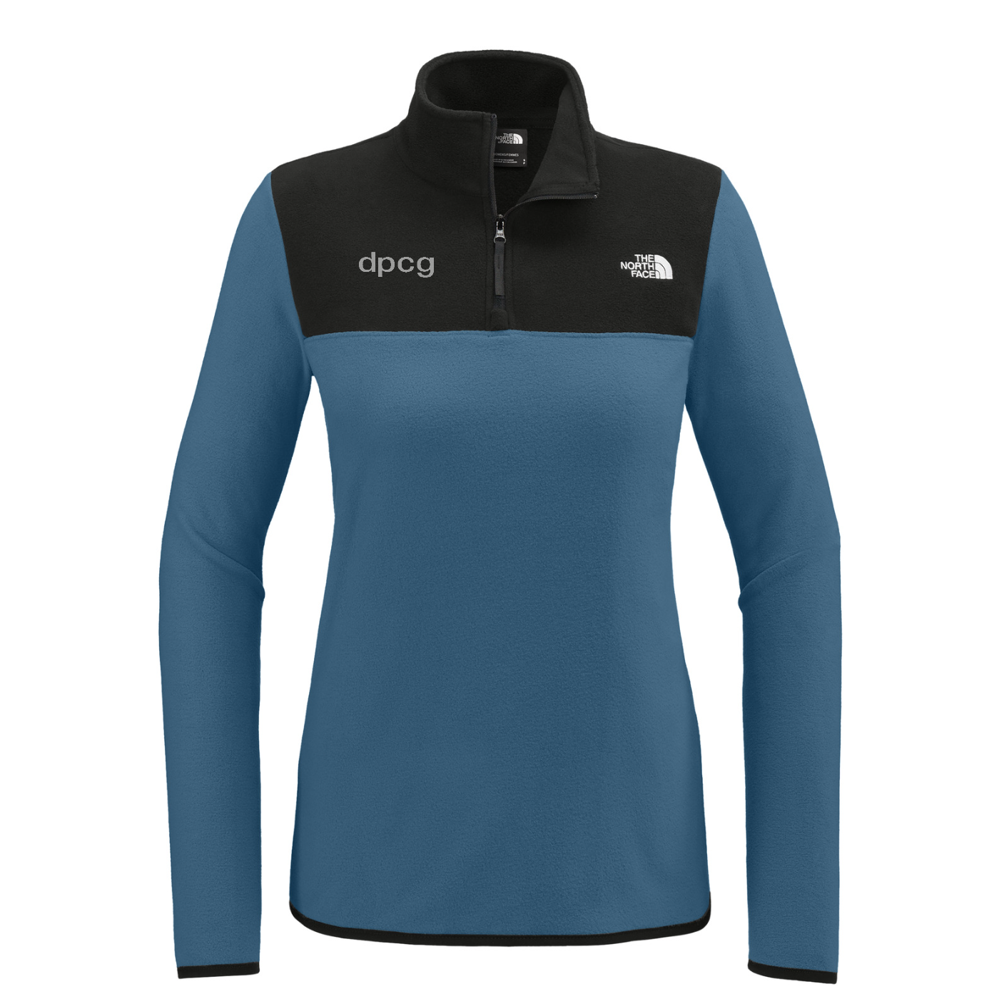 The North Face Women's Glacier 1/4-Zip Fleece — Shady Blue/ TNF Black