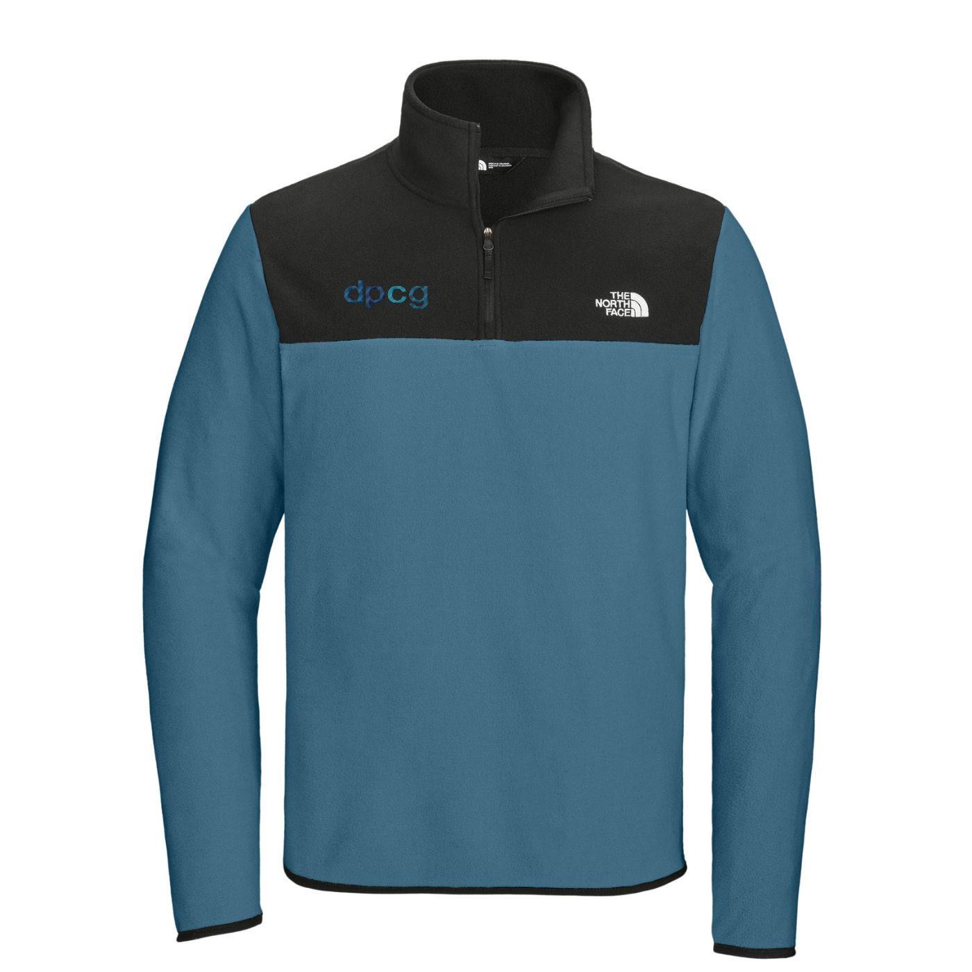 The North Face Glacier 1/4-Zip Fleece — Shady Blue/ TNF Black