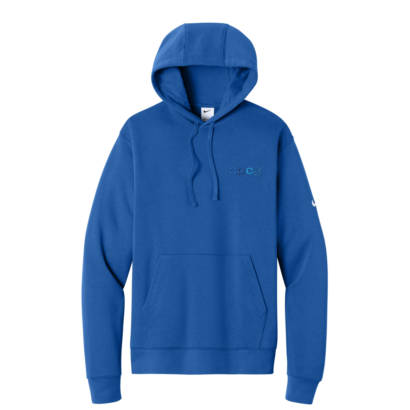 Nike Club Fleece Sleeve Swoosh Pullover Hoodie — Game Royal