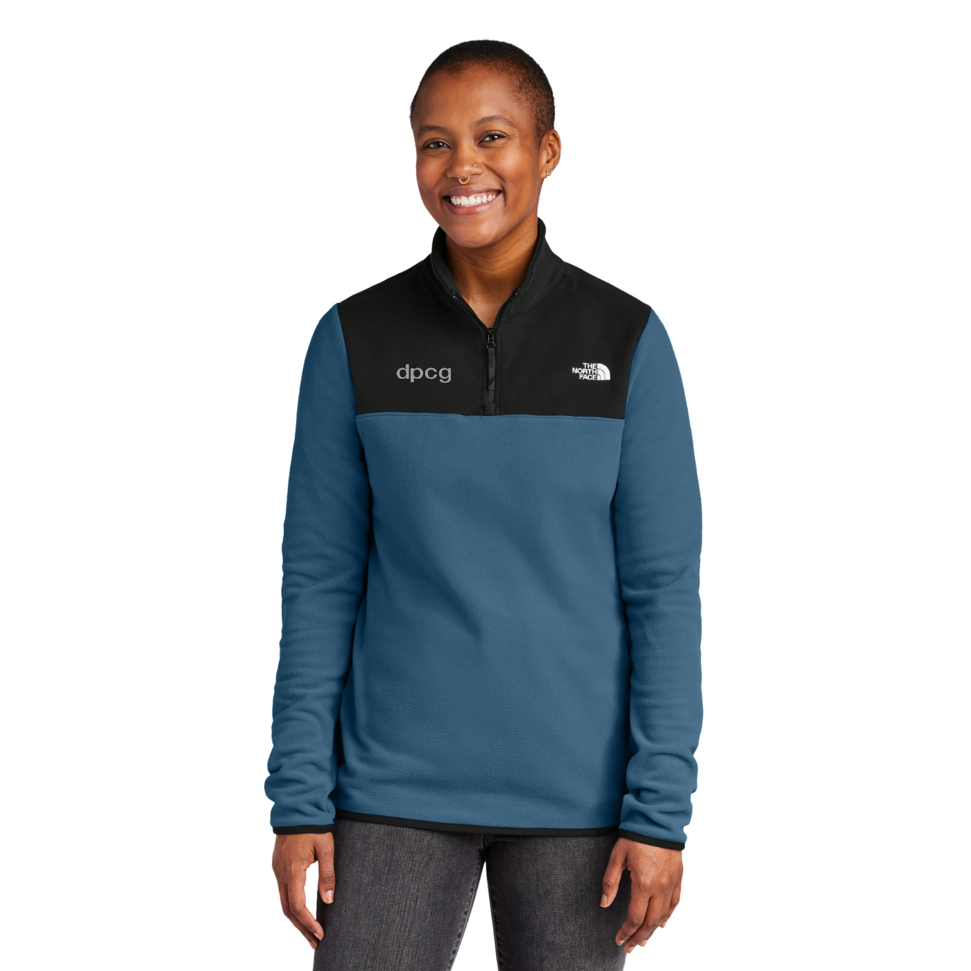 The North Face Women's Glacier 1/4-Zip Fleece — model
