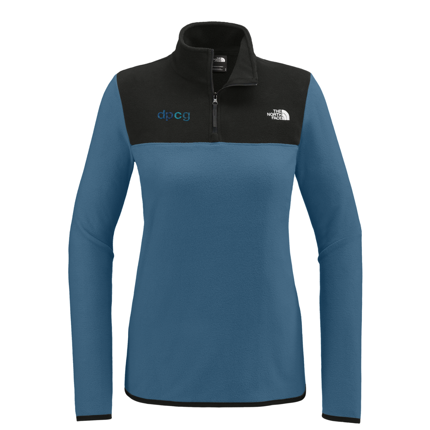 The North Face Women's Glacier 1/4-Zip Fleece — Shady Blue/ TNF Black