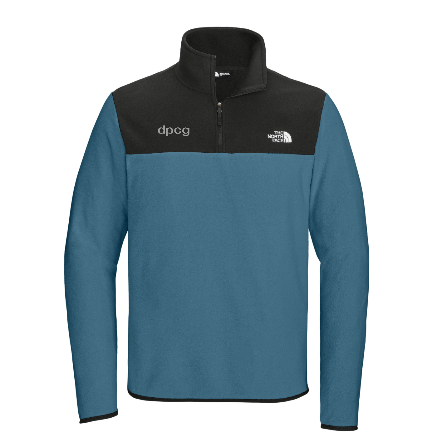 The North Face Glacier 1/4-Zip Fleece — Shady Blue/ TNF Black
