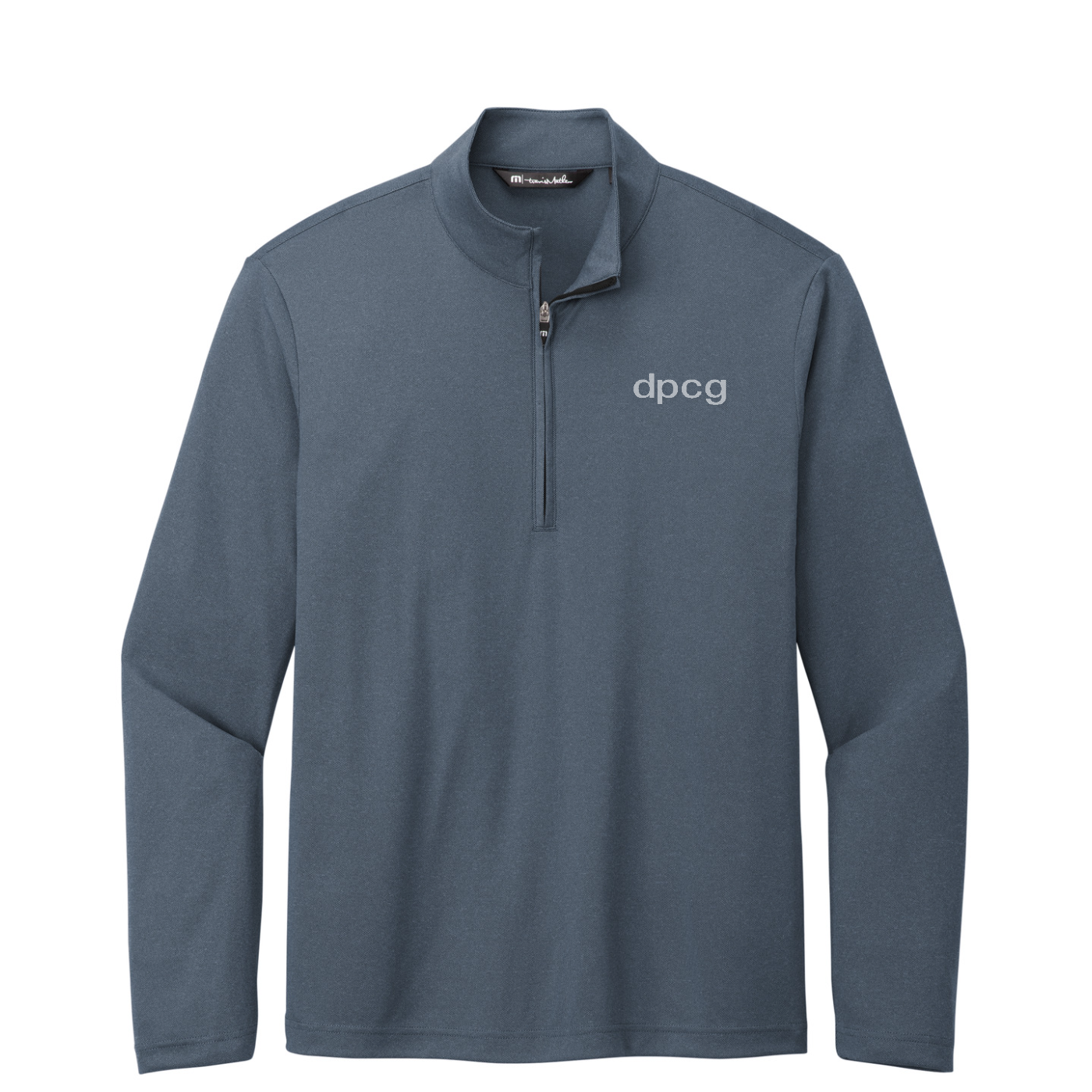 TravisMathew Coto Performance 1/4-Zip — Vintage Indigo/ Black