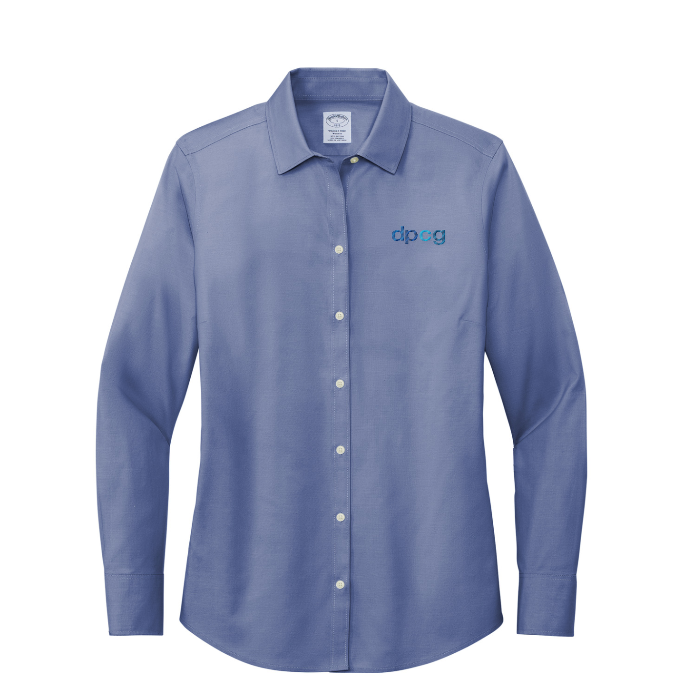 Brooks Brothers Women's Wrinkle-Free Stretch Pinpoint Shirt — Cobalt Blue