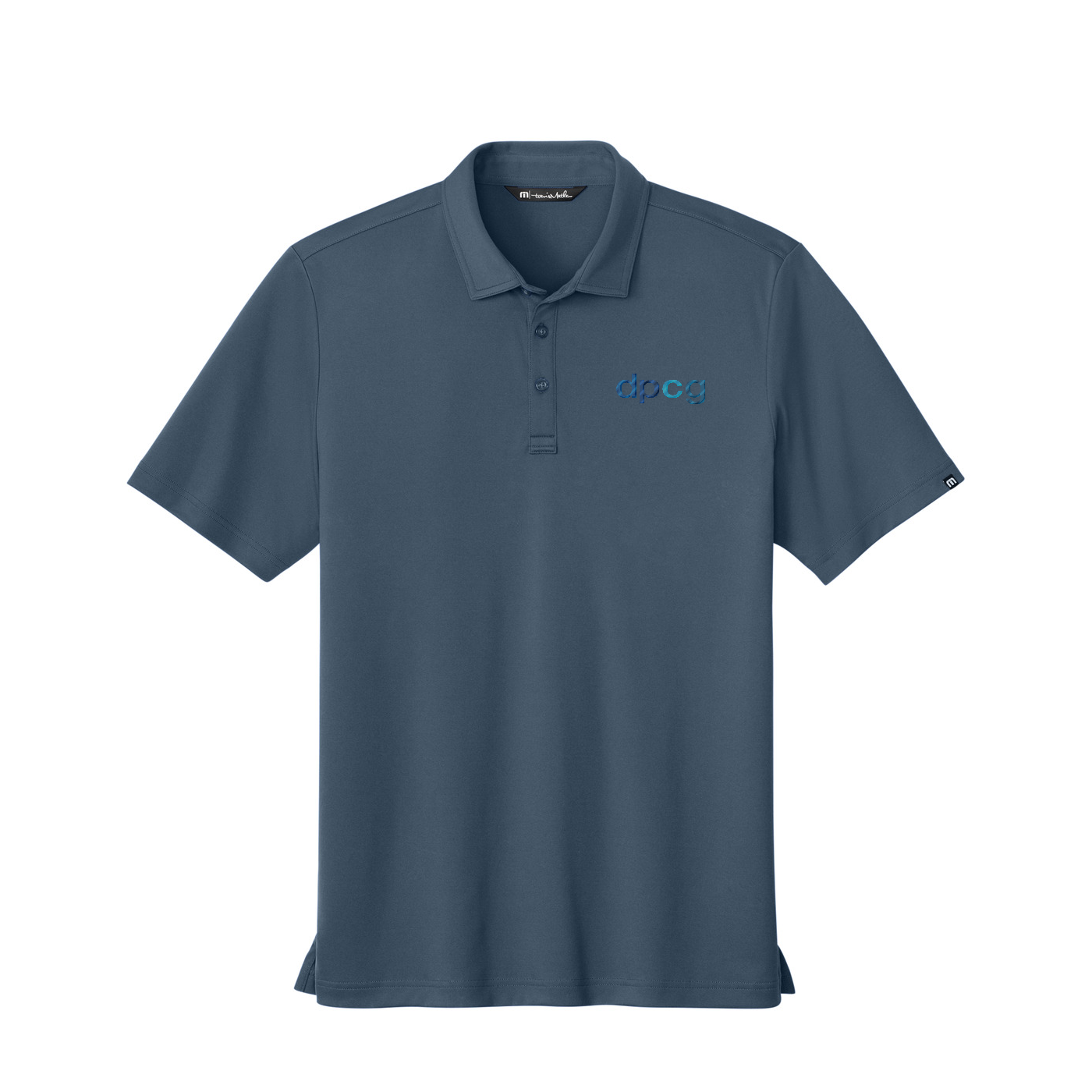 TravisMathew Coto Performance Polo — Vintage Indigo/ Black