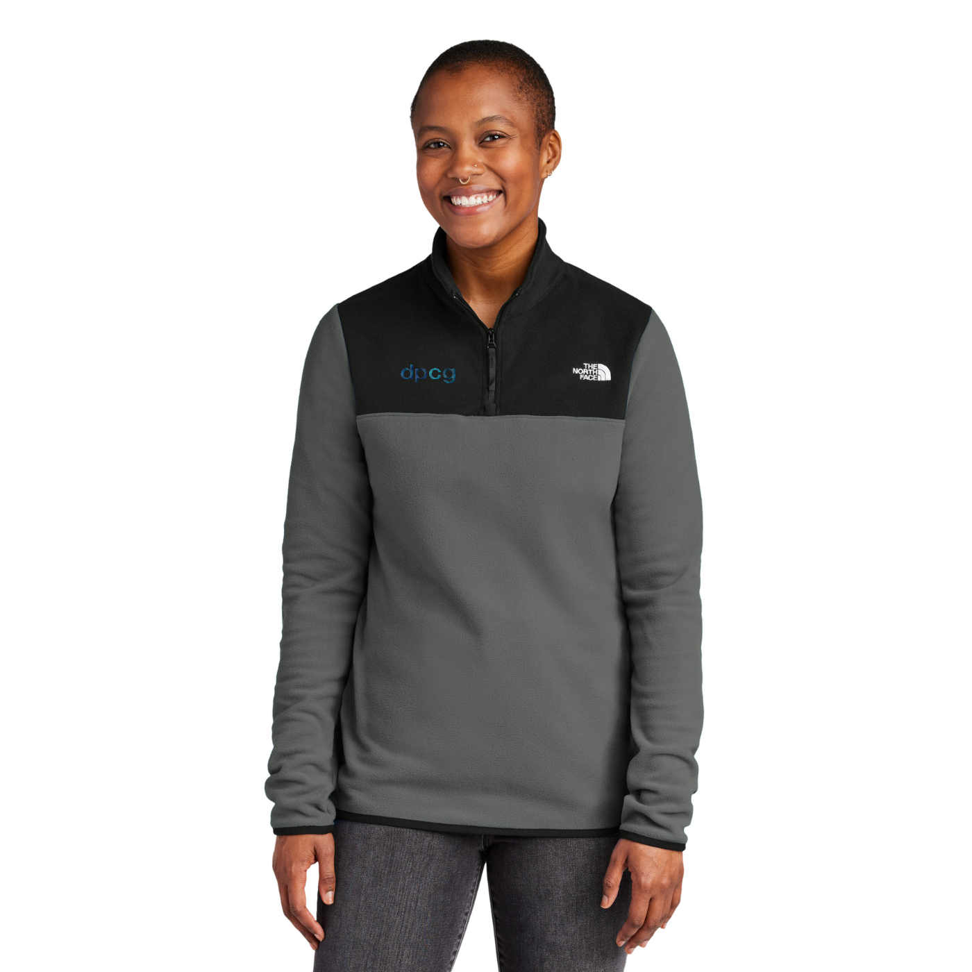 The North Face Women's Glacier 1/4-Zip Fleece — model