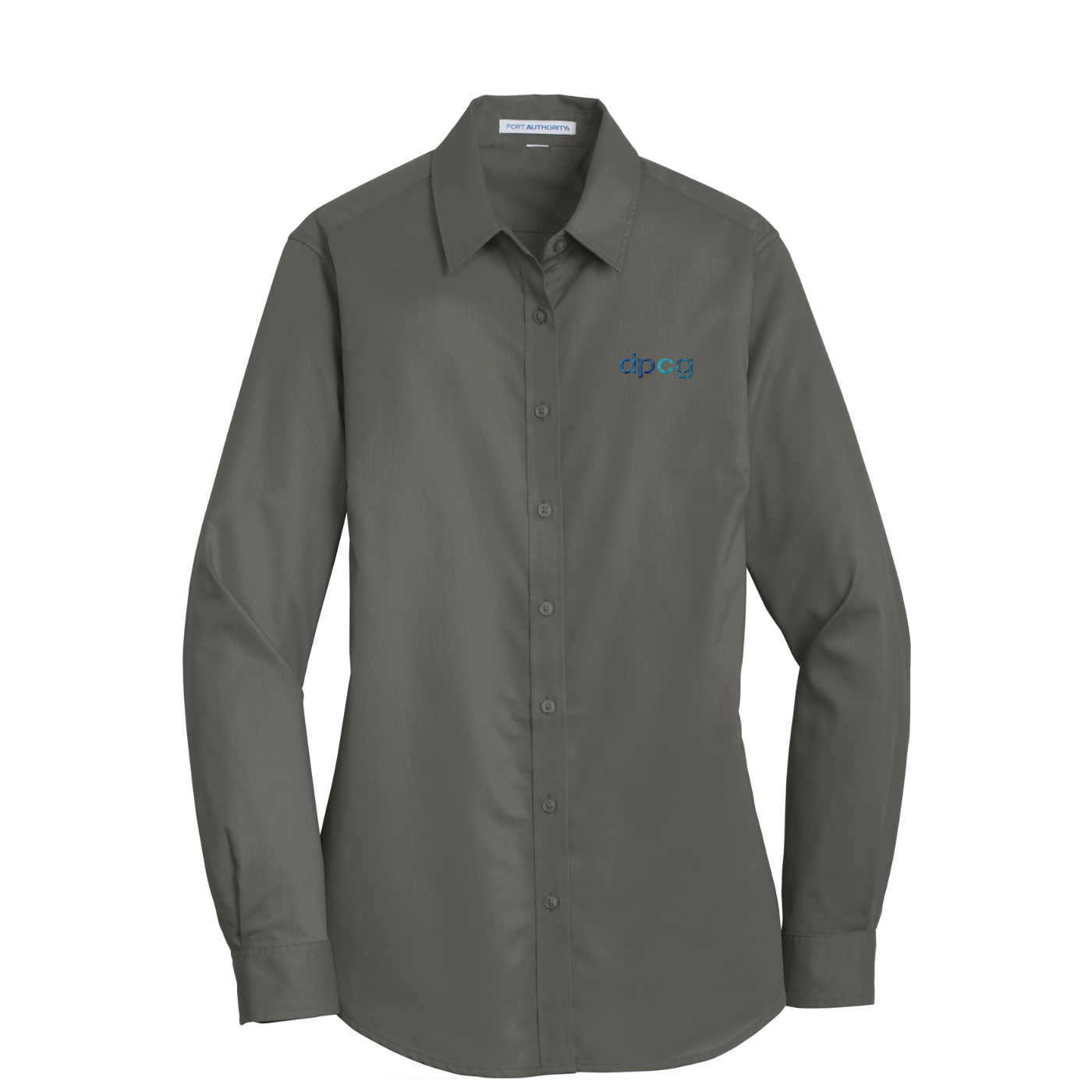 Port Authority Women's SuperPro Twill Shirt — Sterling Grey