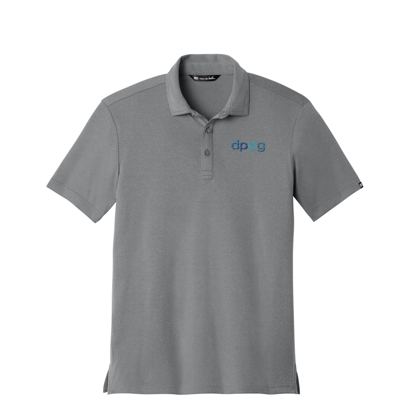 TravisMathew Coto Performance Polo — Quiet Shade Grey/ Black