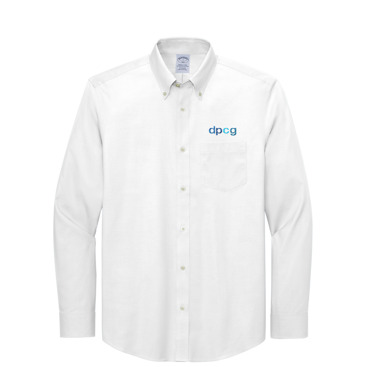 Brooks Brothers Wrinkle-Free Stretch Pinpoint Shirt — White