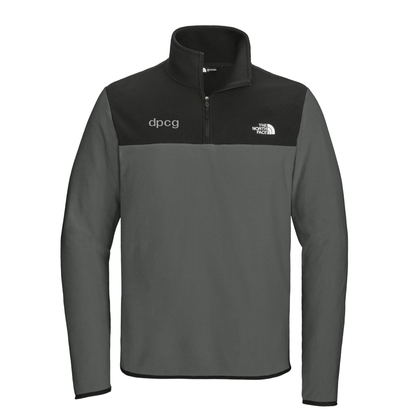 The North Face Glacier 1/4-Zip Fleece — Asphalt Grey/ TNF Black