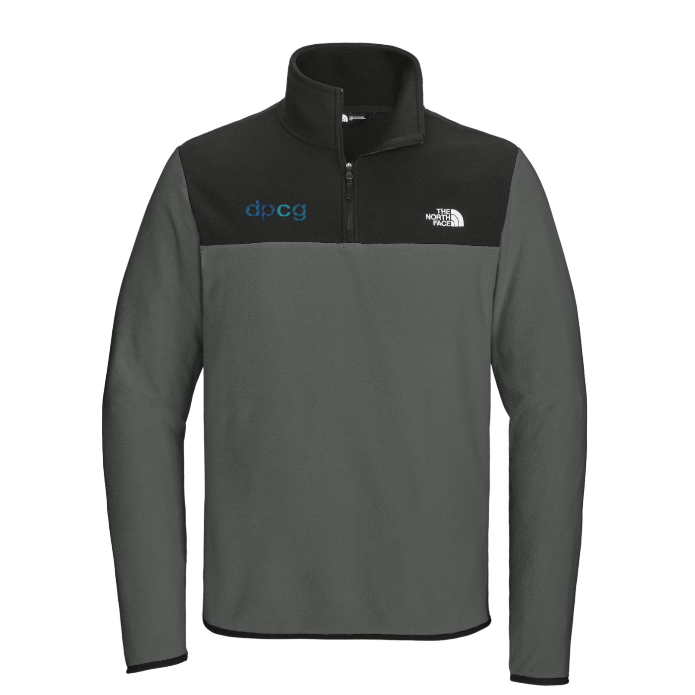 The North Face Glacier 1/4-Zip Fleece — Asphalt Grey/ TNF Black