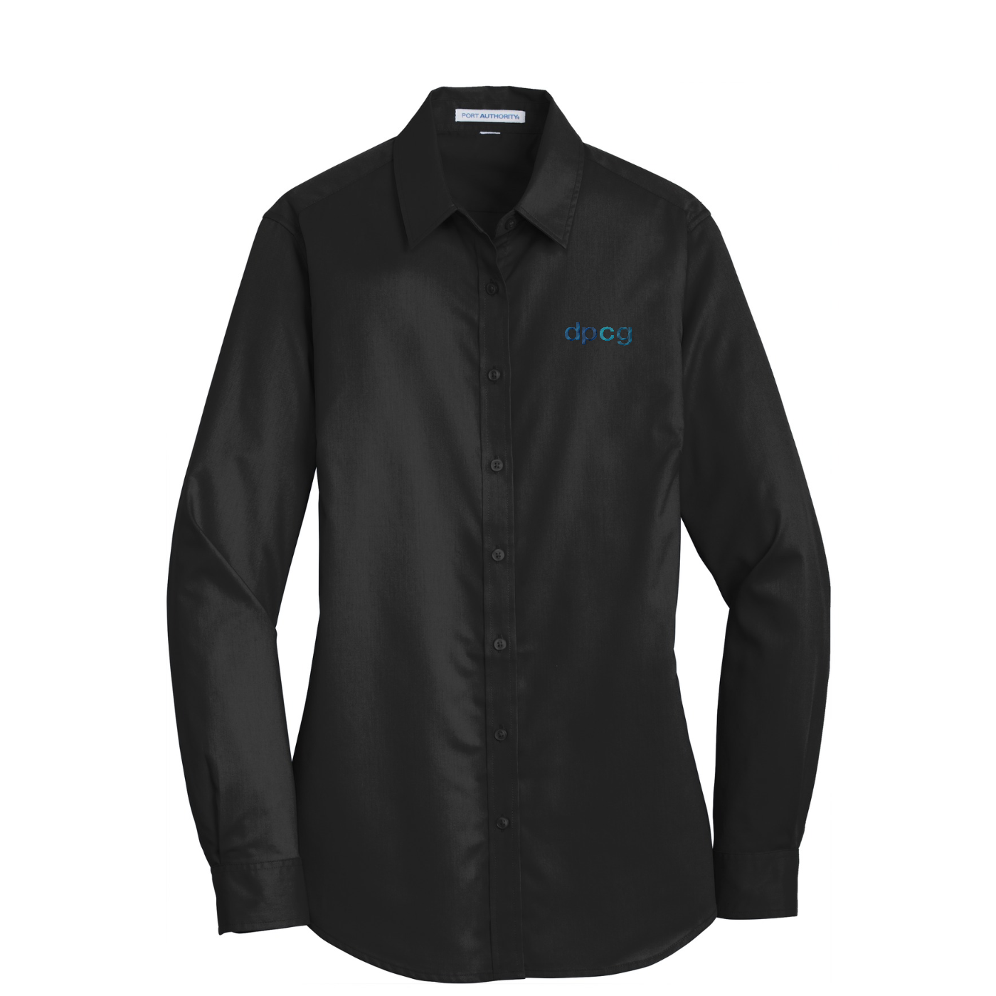 Port Authority Women's SuperPro Twill Shirt — Black