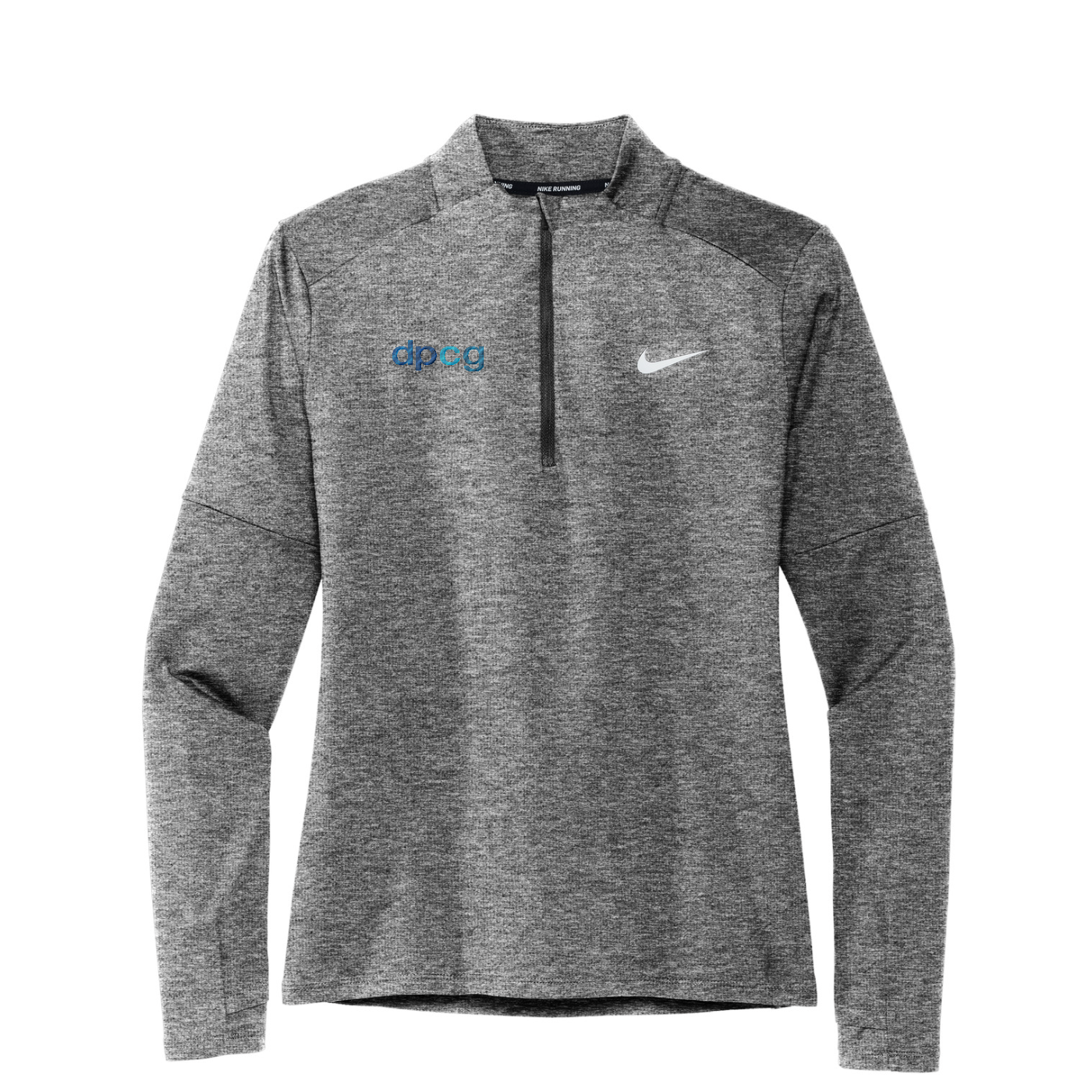 Nike Women's Dri-FIT Element 1/2-Zip Top — Black Heather