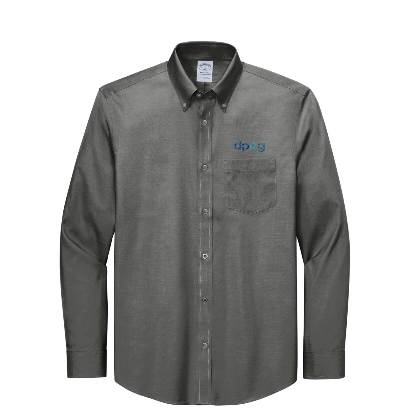 Brooks Brothers Wrinkle-Free Stretch Pinpoint Shirt — Deep Black