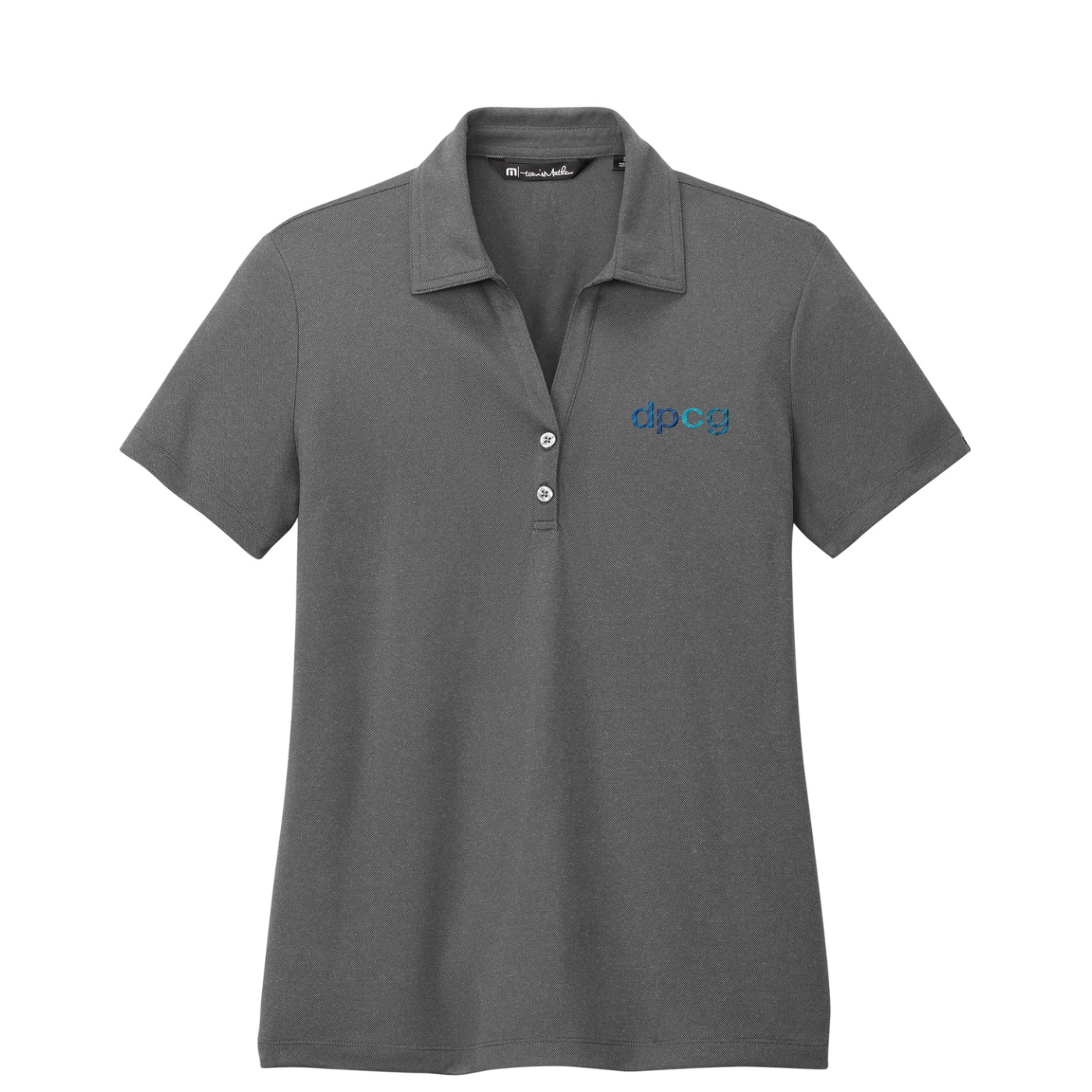 TravisMathew Women's Coto Performance Polo — Quiet Shade Grey/ Black